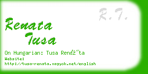 renata tusa business card